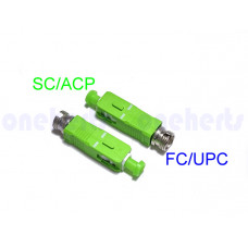 SC/APC公 - FC/UPC母  單模9/125 光纖轉接頭 APC轉UPC 光纖互換接頭 光纖設備接頭